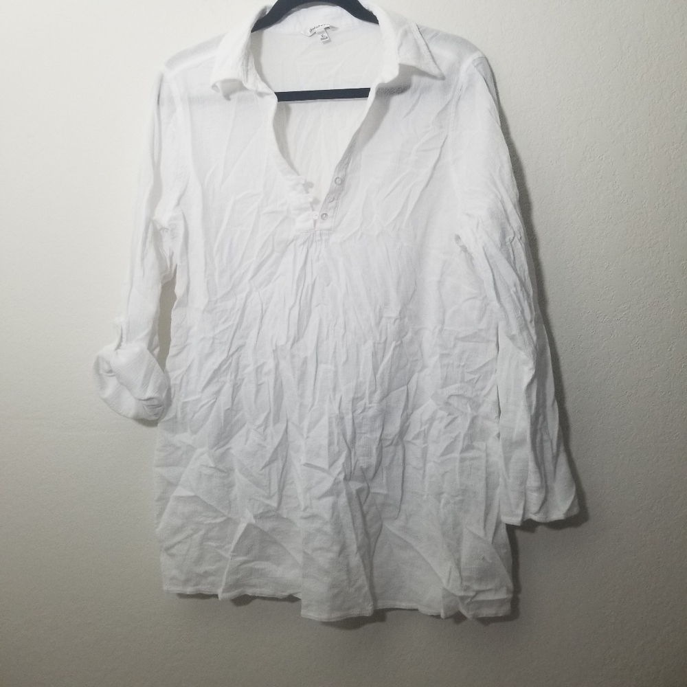 Croft & Barrow White Women's Top